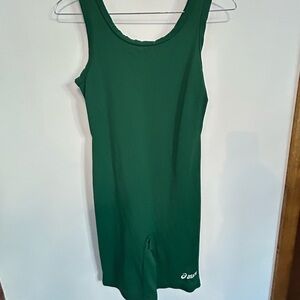 Asics Forest Green Wrestling Singlet